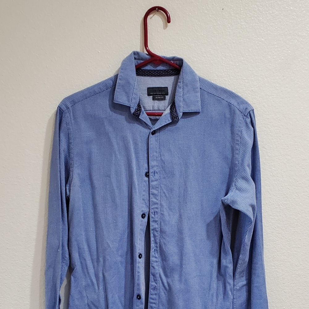Zara Man Slim Fit Dress Shirt sz Small